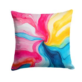 Pansexual Pride Throw Pillow Machine Washable, Indoor Outdoor Decorative Pillow for Couch, Bed or Patio, 18Hx18W