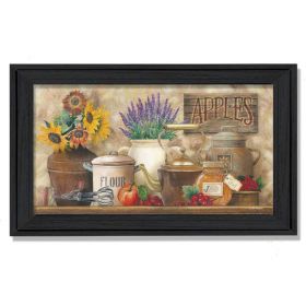 Trendy Decor 4U "Antique Kitchen" Framed Wall Art, Modern Home Decor Framed Print for Living Room, Bedroom & Farmhouse Wall Decoration by Ed Warg (Color: as Pic)